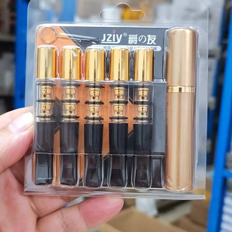 Pipa Filter Jziy YJ-176 Menyaring Racun Asap 2 Tahap Ganda Filtrasi Resin 5 Pcs Classic