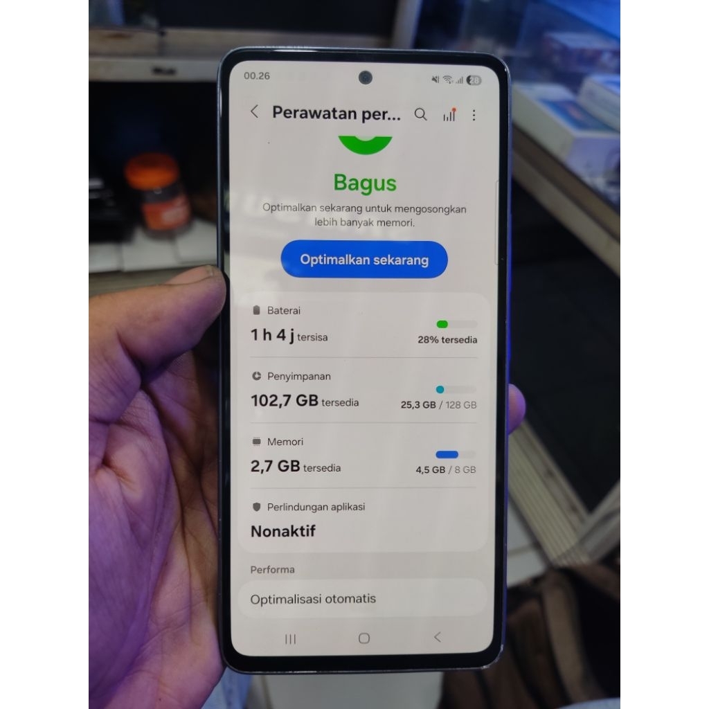 Mesin samsung a53 5G normal