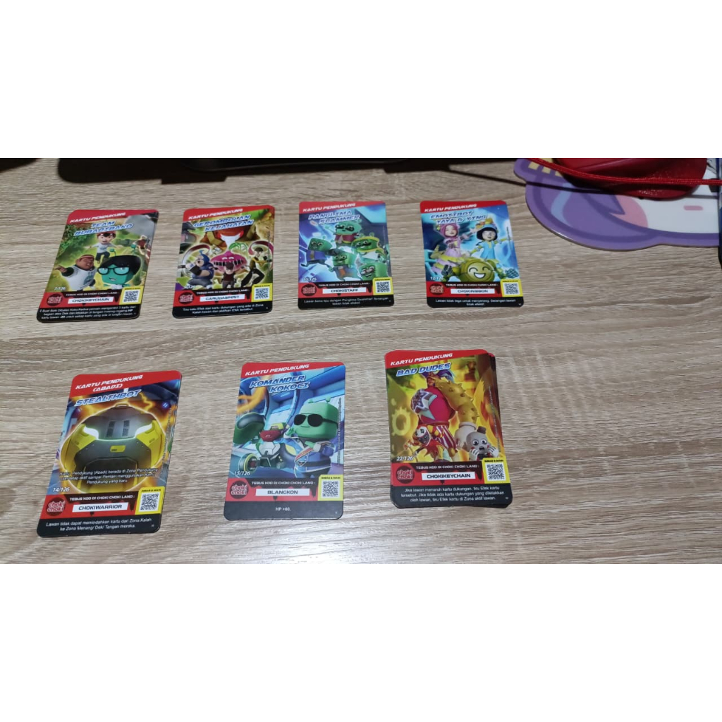 Kartu Choki-Choki Boboiboy batch 2 ( kartu non-foil )