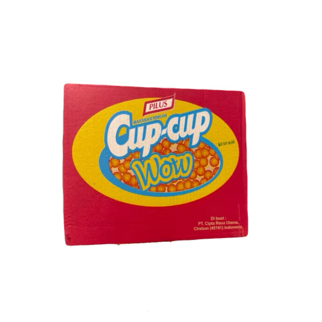 satu kardus Cupcup Wow Pilus Snack 12x10 P-Irt Certified