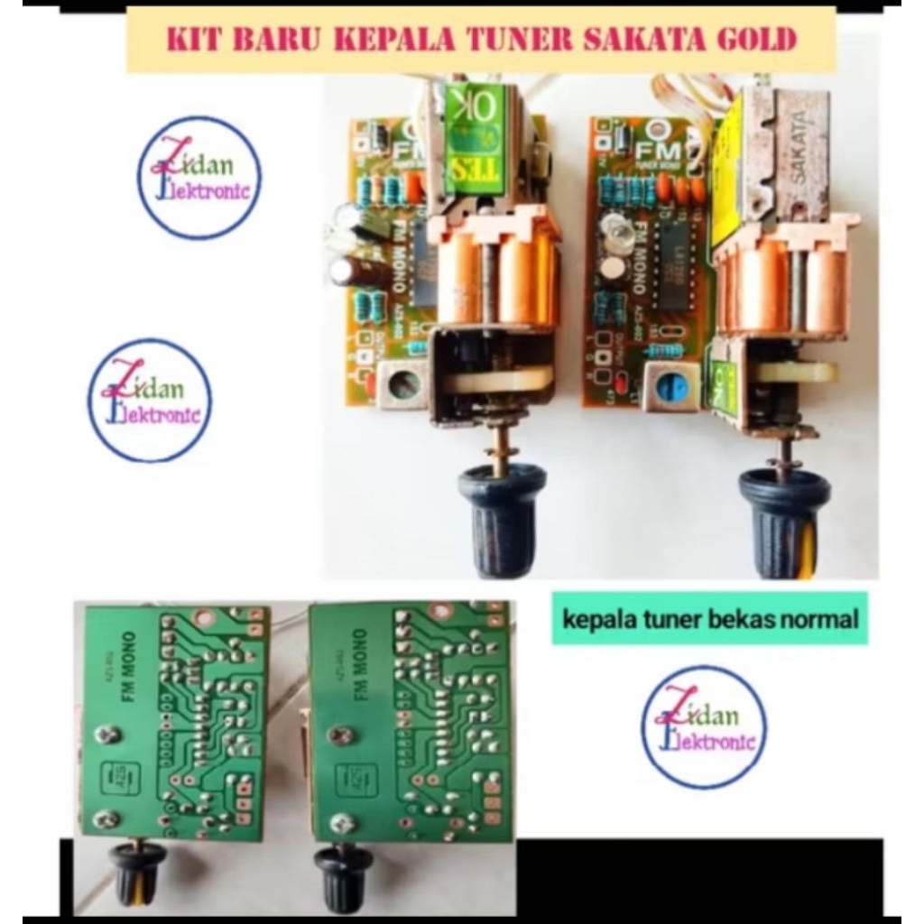 KEPALA TUNER + KIT MONO komponen baru tanpa IC & IF BIRU