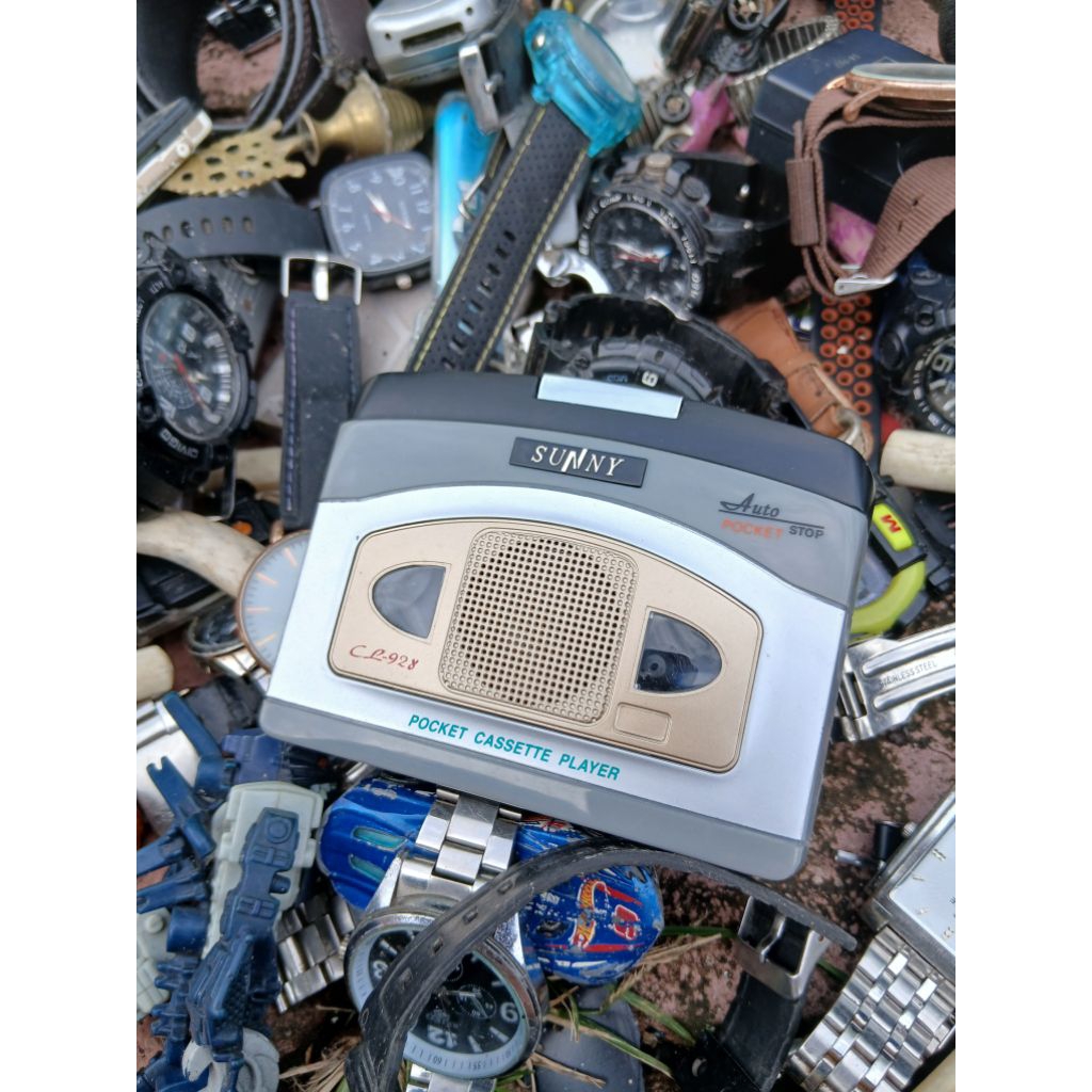 walkman sunny 75k jadul antik kuno lawas vintage display mati