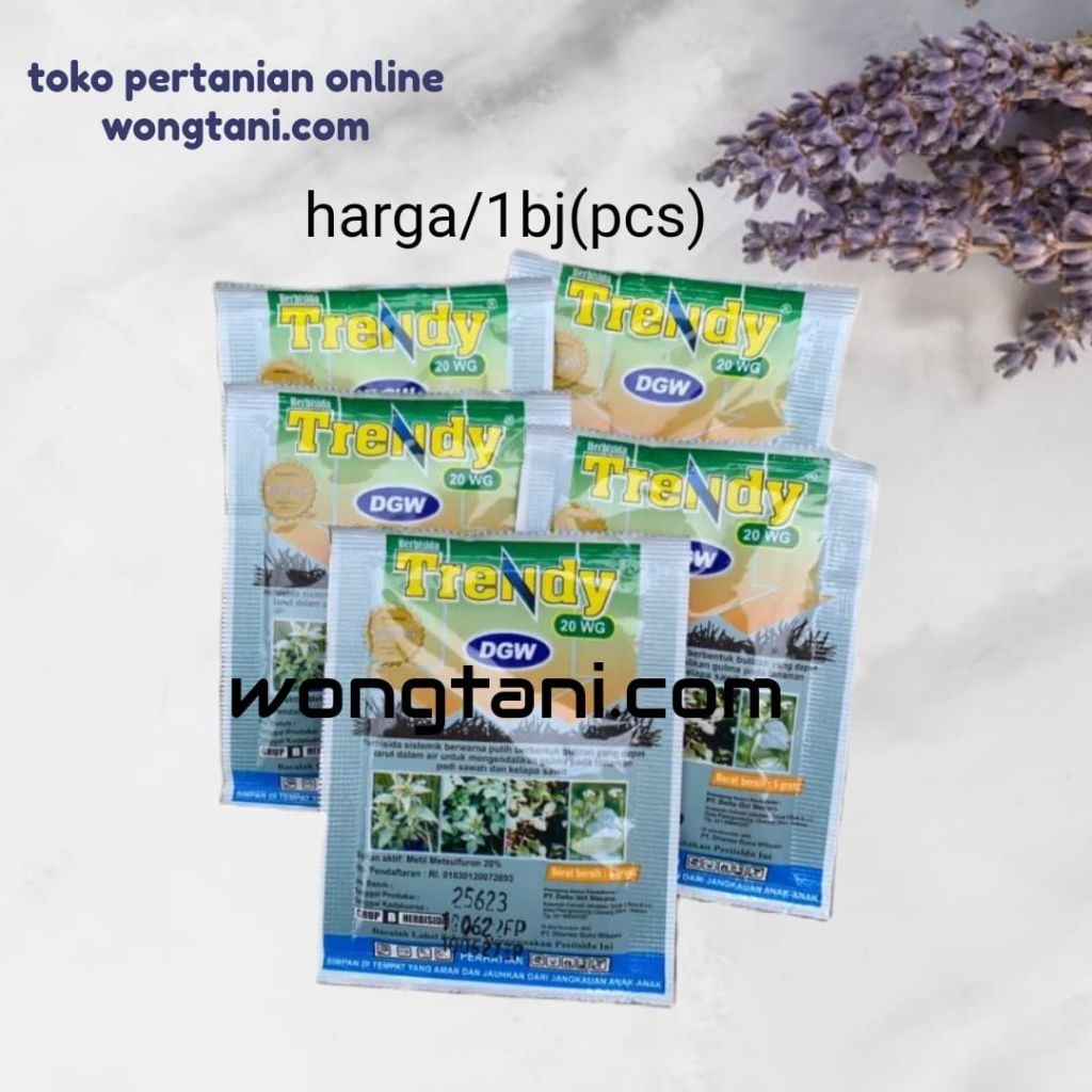 herbisida trendy 5gram 20wg trendi pembasmi gulma