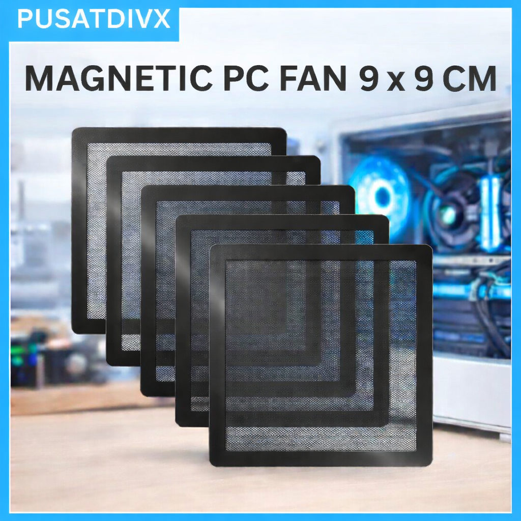 SANJI MAGNETIC PC FAN DUST FILTER DEBU KIPAS 9CM MAGNET CASING DESKTOP