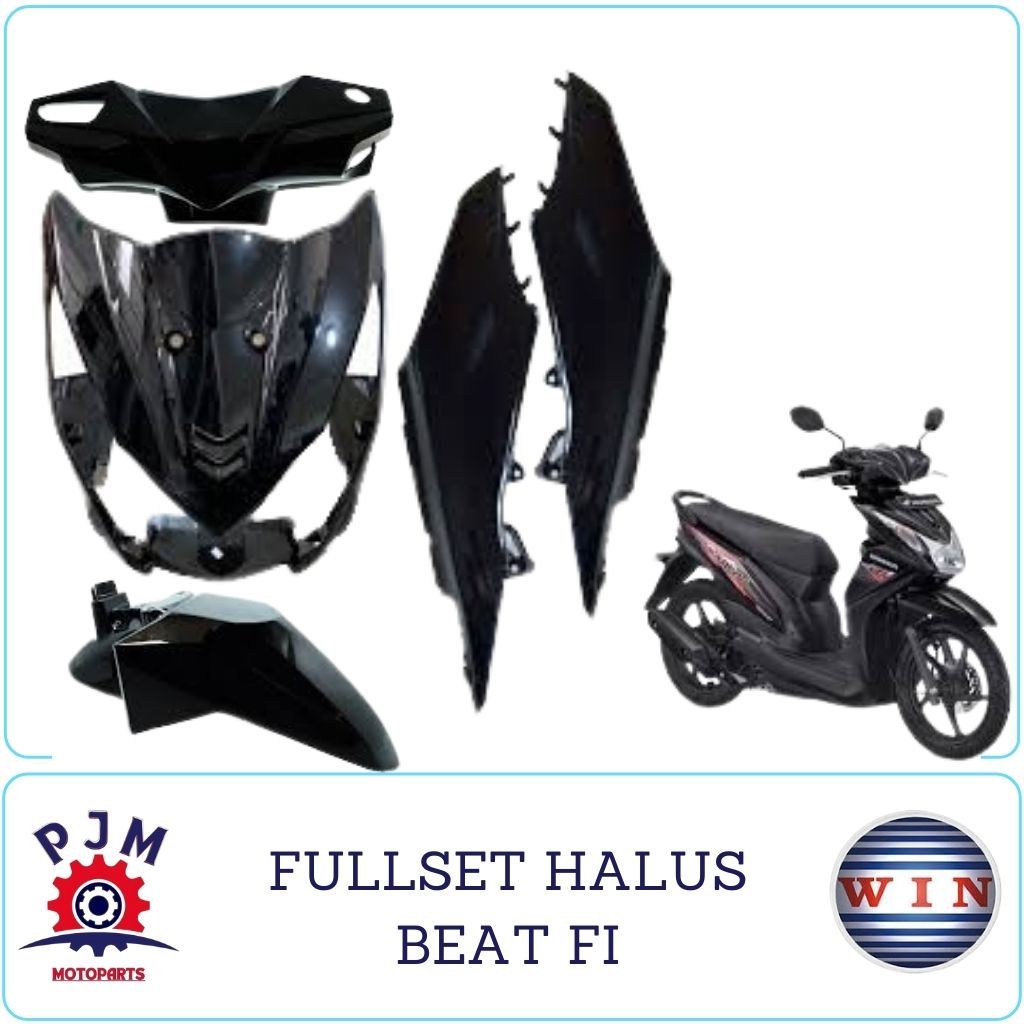 WIN FULL BODY SET HALUS BEAT FI/ BEAT FI STATER KASAR/ BEAT FI TAHUN 2013 2014 WARNA HITAM