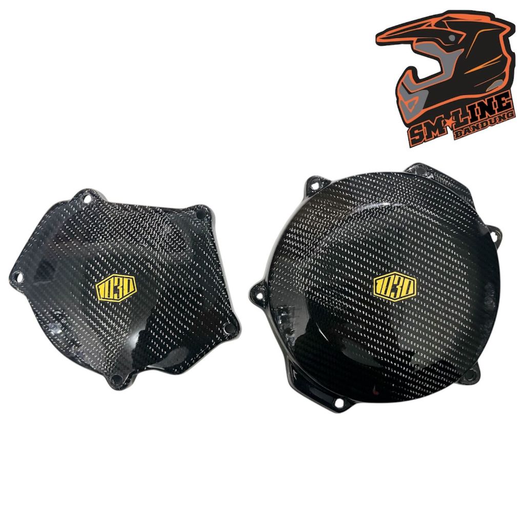 Cover Mesin Carbon YZ250X Merk 1030 TH 17 UP Cover Blok YZ250X