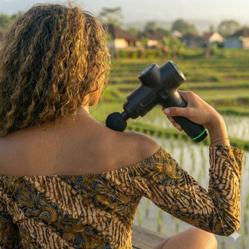 Professional Massage Gun Deep Tissue 30 Speed - Alat Terapi Pijat Otot Perkusi Heavy Duty (Free Tas 