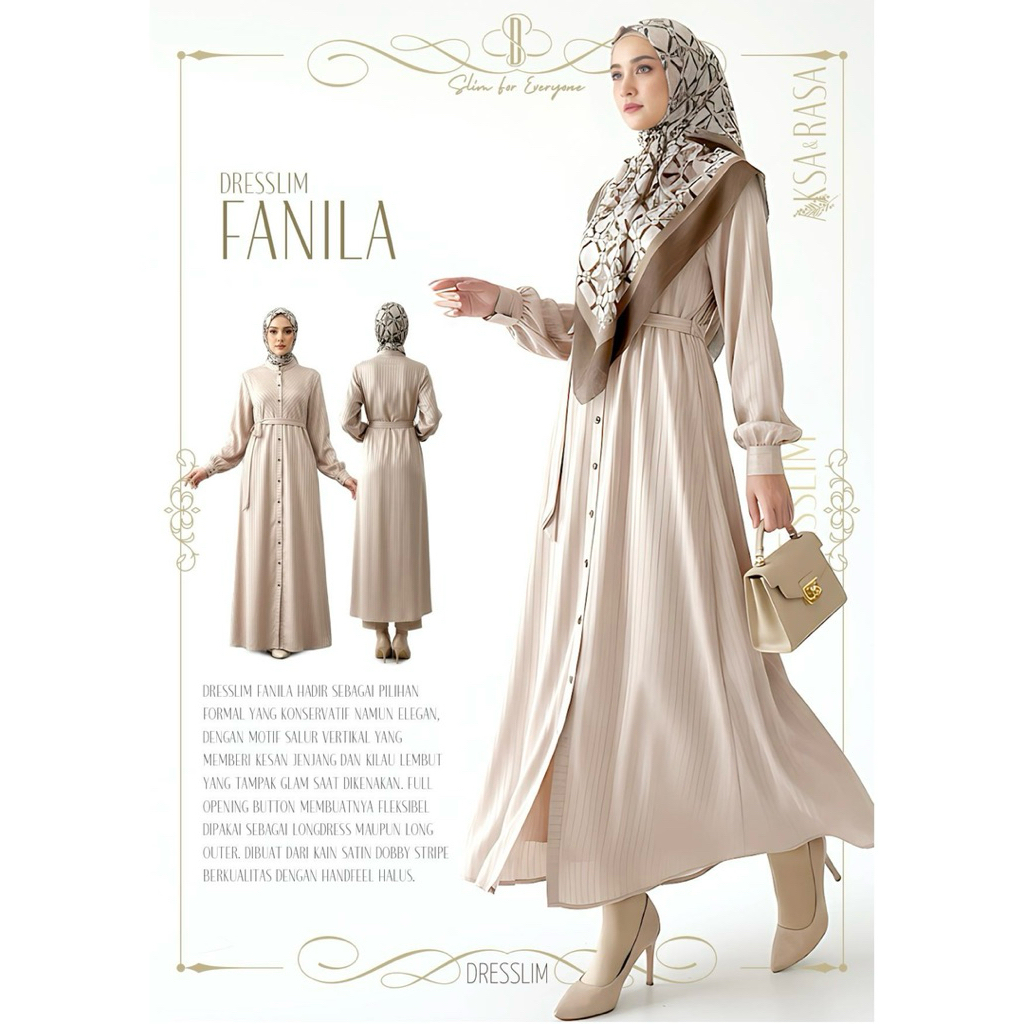 Rabbani - dress/gamis muslim DRESSLIM FANILA