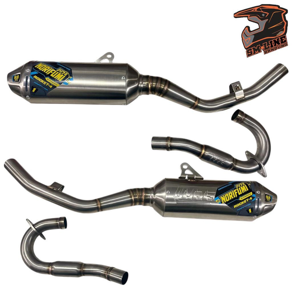 Knalpot Rocket 4 Kompetisi KLX140 original Rocket 4 KLX 140 kompetisi