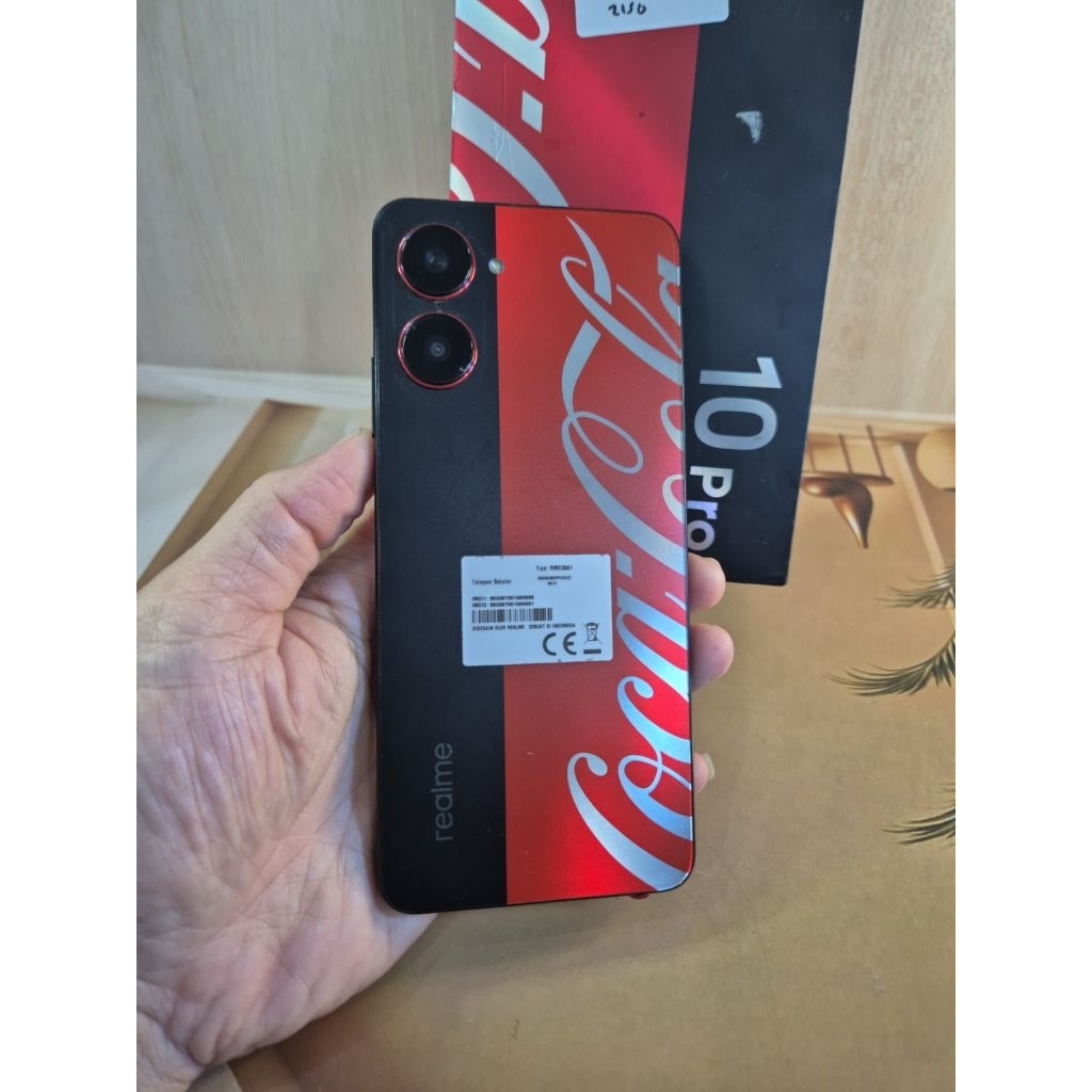 Realme 10 Pro 5G Coca Cola Edition Ram 8Gb Rom 256Gb Mulus Bekas Garansi Resmi Fullset