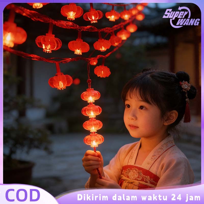 10m Lampion Lampu Led Imlek 100pcs Lampion Gantung Imlek Lampion Imlek CNY Lampion Imlek Dekorasi La