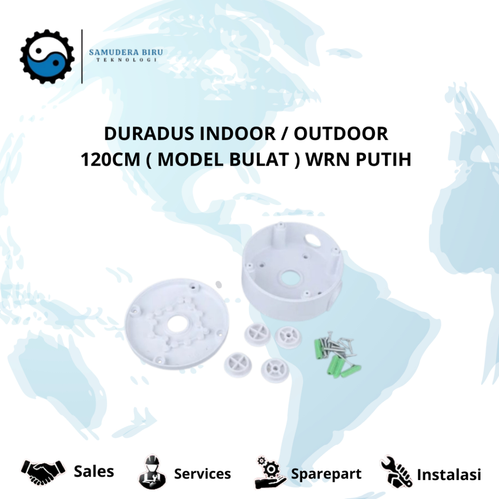 DURADUS INDOOR / OUTDOOR 120CM ( MODEL BULAT ) WRN PUTIH