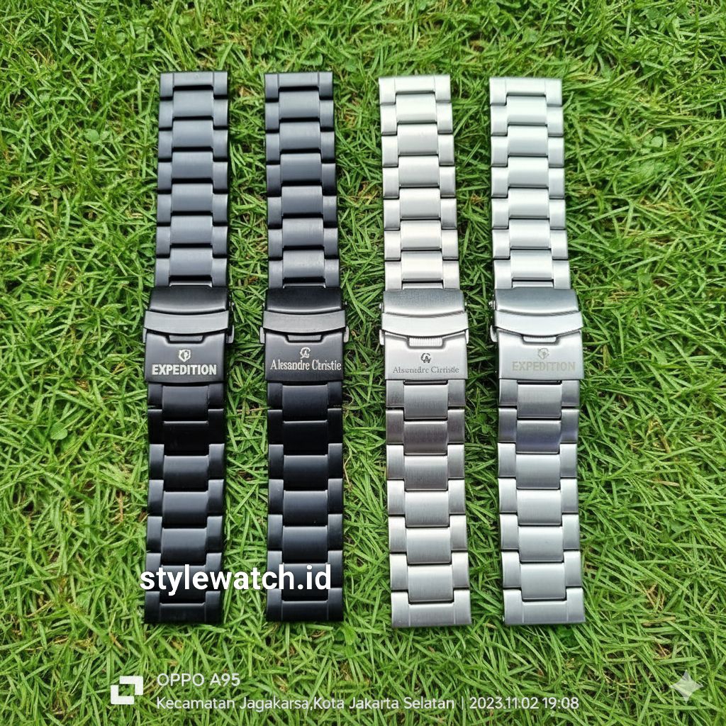 Tali Rantai Jam Tangan Expedition Berlogo Model Rata