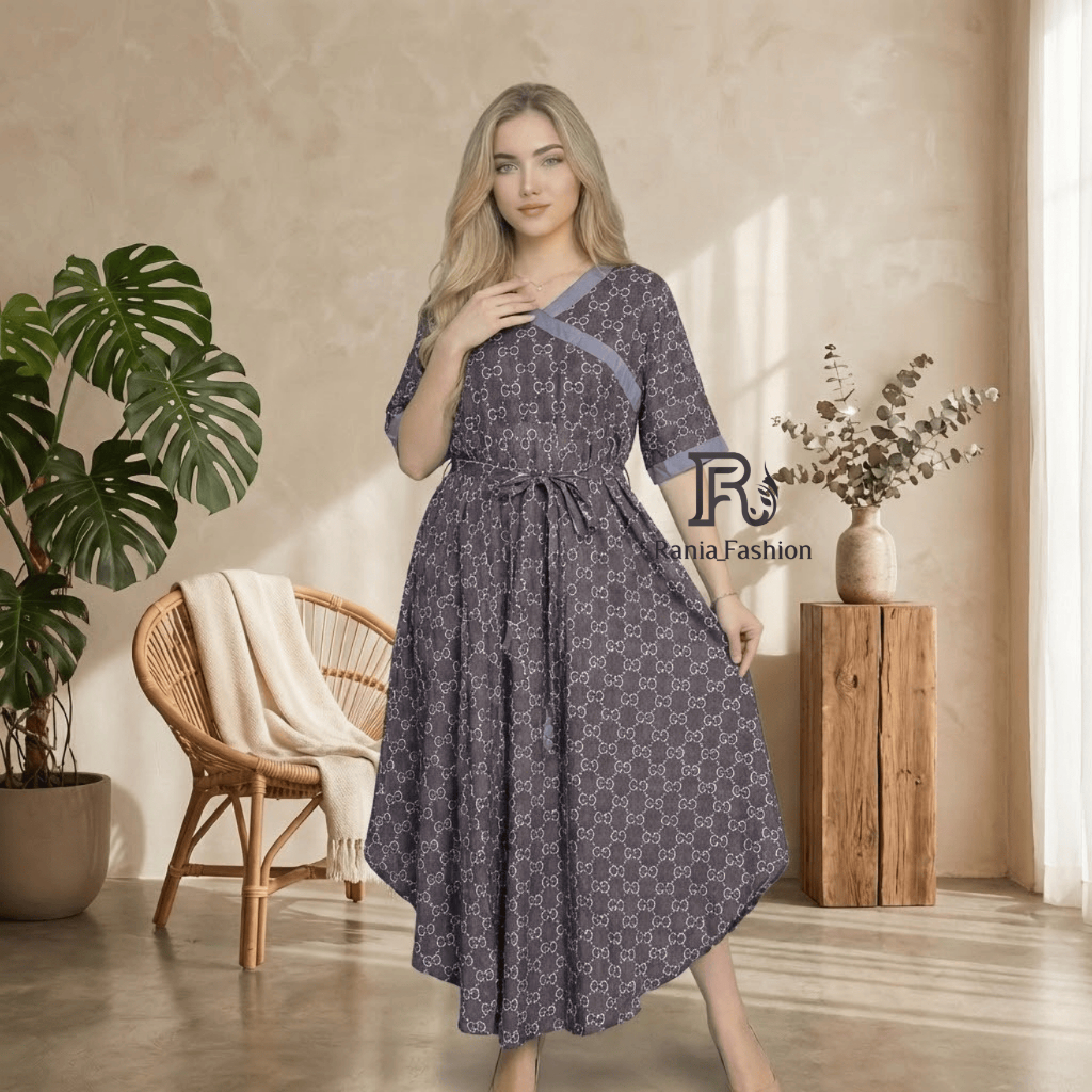 Daster Rania Fashion Motif KIMONO KLOK RANTAI Viral