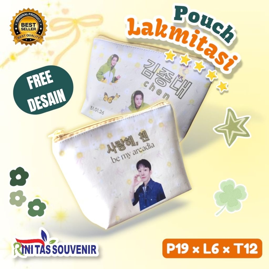 Pouch Souvenir Pernikahan Pouch Dompet Pernikahan Pouch Souvenir Wedding Custom Pouch Bahan Lakmitas