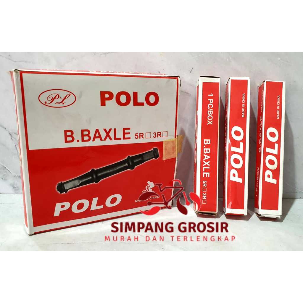 [1DUS/6 PCS] POLO AS TENGAH 15CM BB AXLE KOTAK BAUT COTTERLESS SEPEDA ORIGINAL MURAH