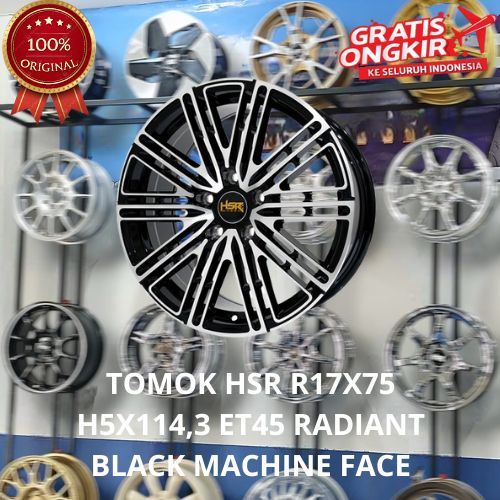 VELG MOBIL RACING HSR TOMOK R17 PCD 5X11,4 PELEK MOBIL KIJANG INNOVA ERTIGA BRV WRV