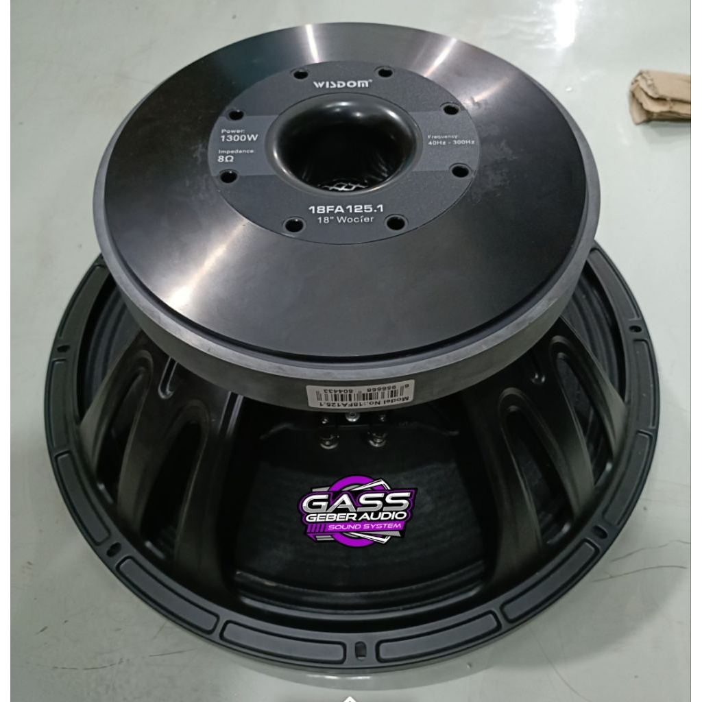 speaker 18 inch wisdom 18fa125.1 speaker wisdom 18fa1251