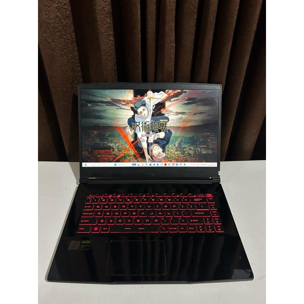 Laptop Gaming MSI GF63 Core i5-10500H 16/512GB Nvidia GTX 1650 Mulus Murah