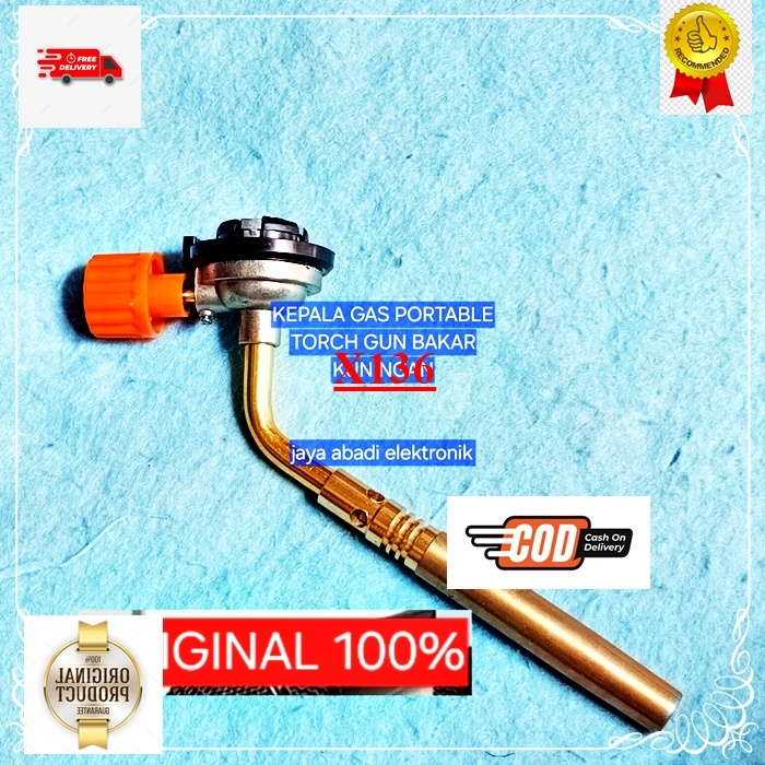 X136 H121 KEPALA GAS PORTABLE ORI 100%  TORCH GUN BAKAR las logam mematri Kepala Blender Manual Blow