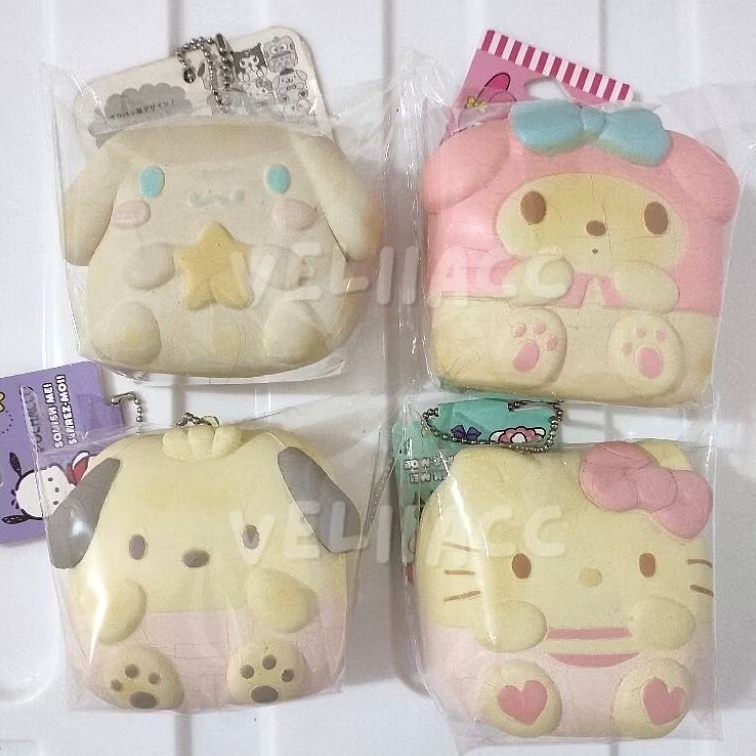 wts squishy chigiri sanrio licensed cinnamoroll melody pochacco hello kitty rare