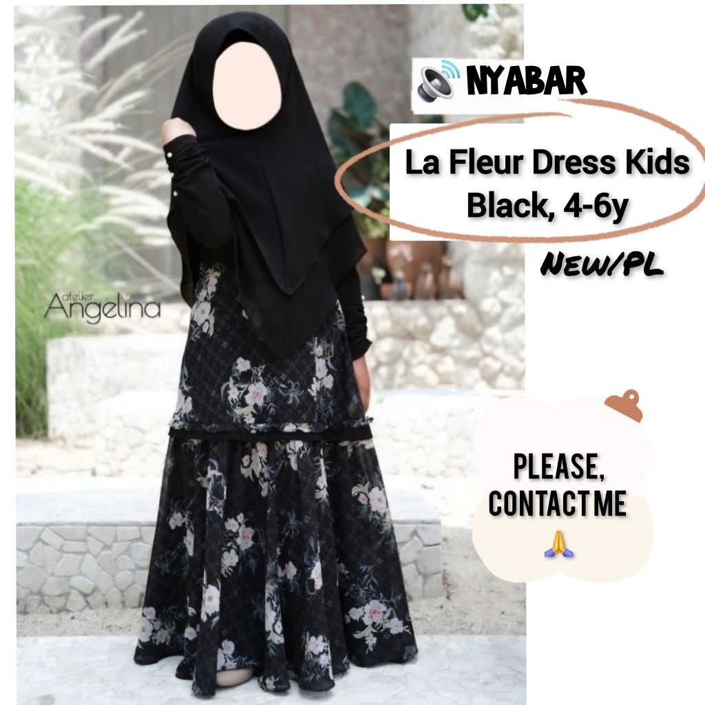 CARIIII La Fleur kids dress Atelier Angelina black