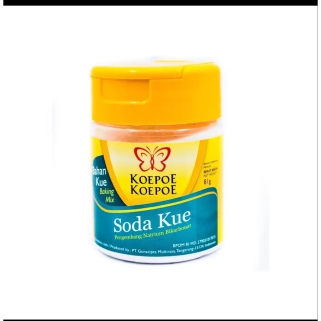 Soda Kue Baking Soda 81 gr Koepoe Koepoe KupuKupu Bahan Kue Baking Mix
