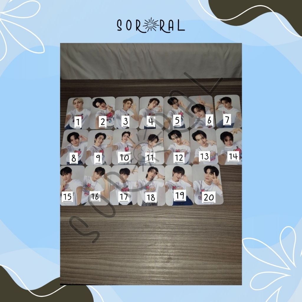 Photocard Selfie Zee, Mark, Tutor, Yim, James, Gems, Keng, Latte, JJ, Por, Ryujin, Kim, Pung, Porsch