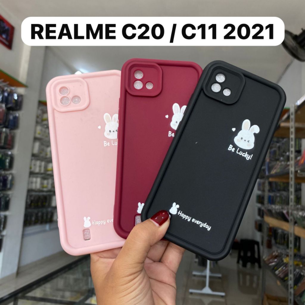 CASING SILIKON MOTIF LUCKY REALME C20 / C11 2021