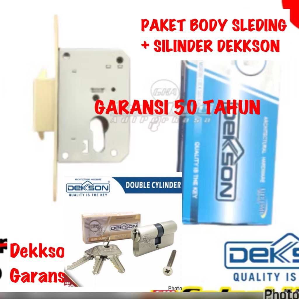 DEKKSON BODY SLEDING GARANSI 50 TAHUN KUNCI PINTU MEKAR DEKSON KUNCI PINTU MEKAR SLEDING PINTU KAYU/
