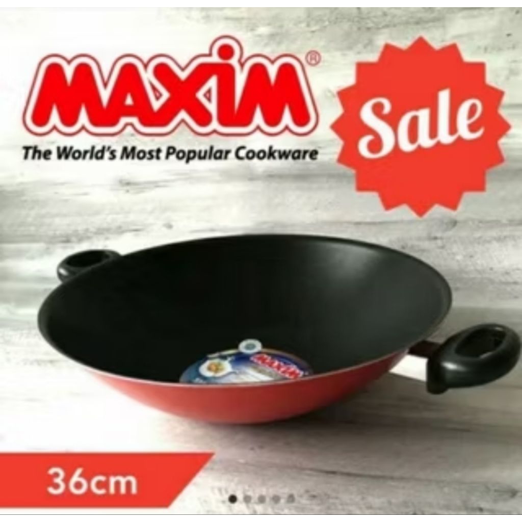 Wajan teflon MAXIM. Wok teflon MAXIM ORI