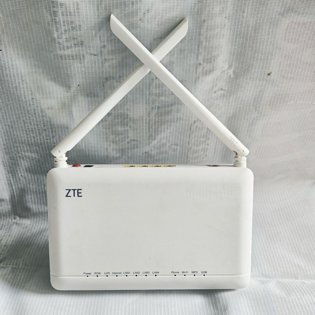 ZTE ZXHN F670L GPON ONT Wireless Modem Router fo biru / fo ijo