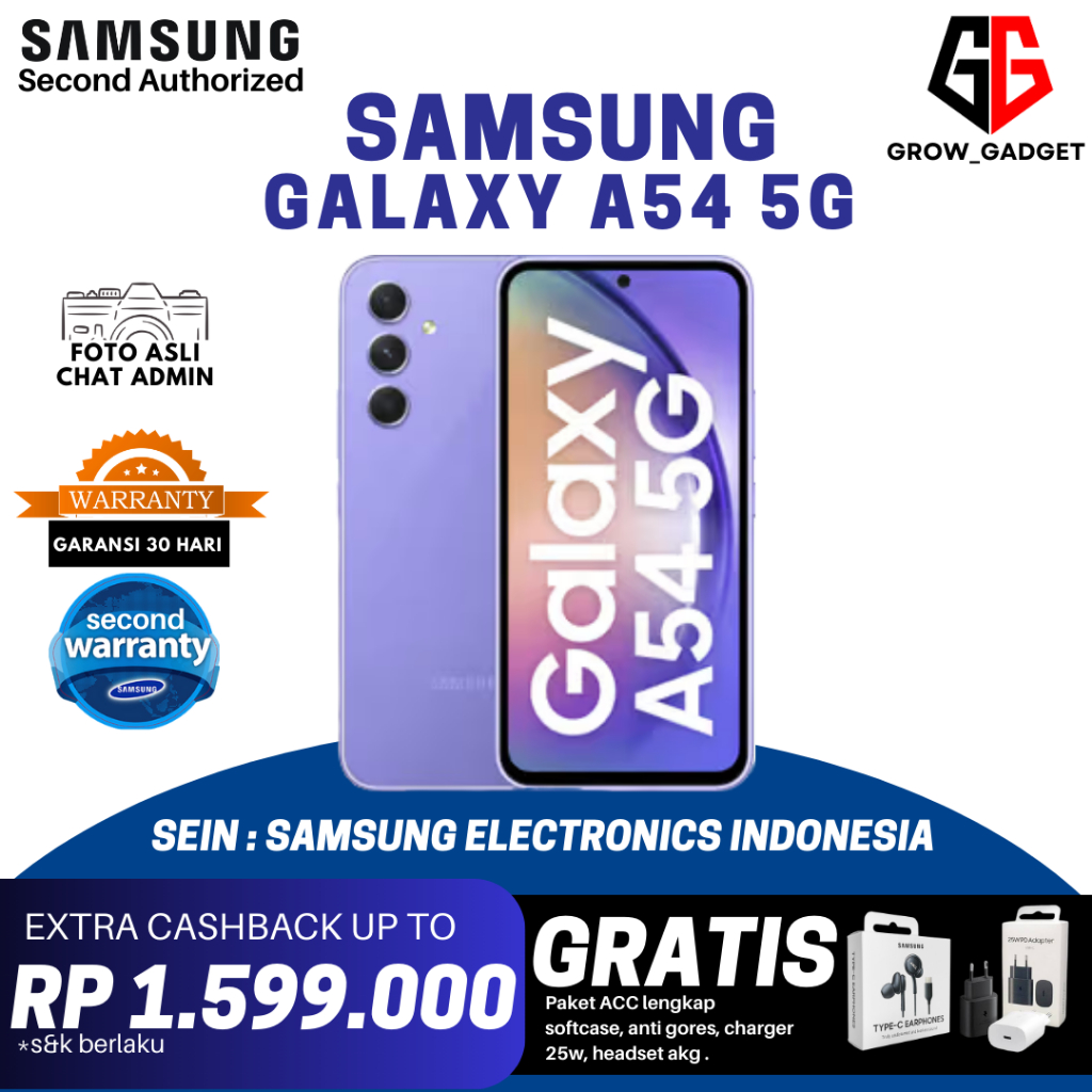 RESMI | SAMSUNG GALAXY A54 5G & A53 5G 256GB 128GB SECOND SEIN