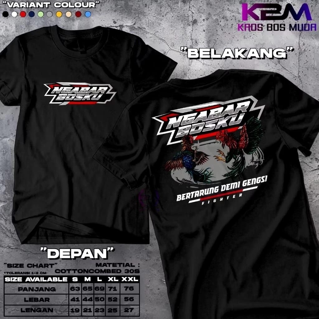 KAOS NGABAR BOSKU BERTARUNG DEMI GENGSI KAOS DISTRO NGABAR BOSKU BERTARUNG DEMI GENGSI PRIA WANITA