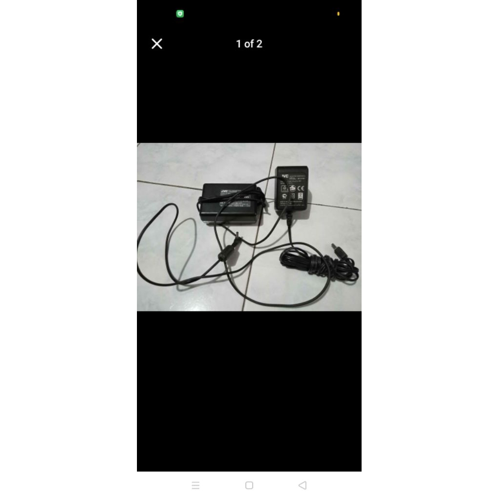 charger Handycam JVC kondisi normal