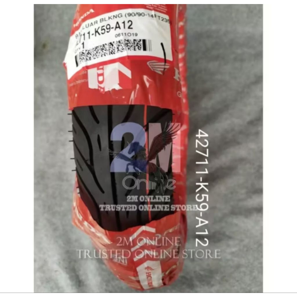 BAN LUAR HONDA K59 TUBLESS