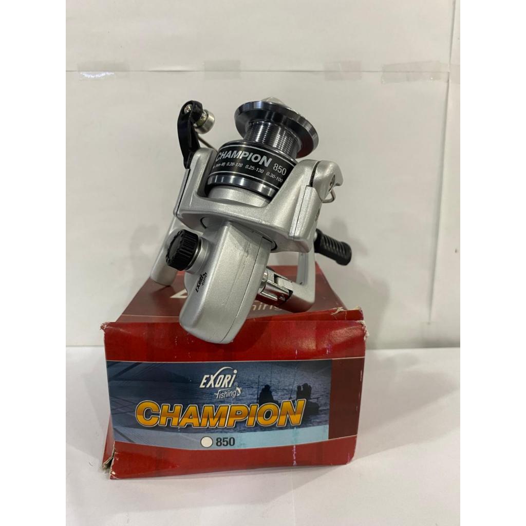 Exori CHAMPION Reel Pancing Spinning 850-1000-2000-3000, 3 Ball Bearings One Touch Handle