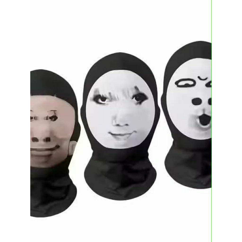 {JS} Topeng Wajah Lucu 3D / Topeng Wajah PRANK / Masker Topeng Wajah 3D / Masker Wajah Topeng Hallow