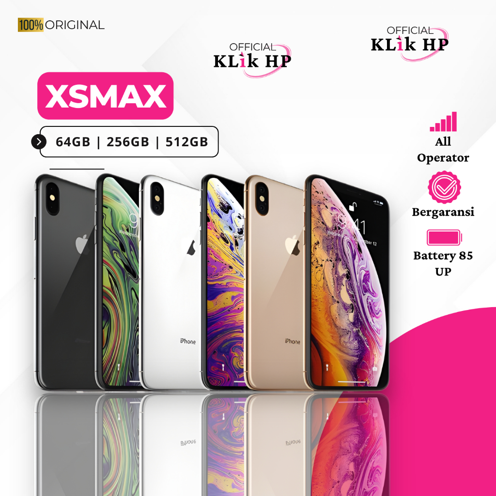 iPhone XS Max Like New Fullset - Resmi - Bergaransi 64GB 128GB 256GB