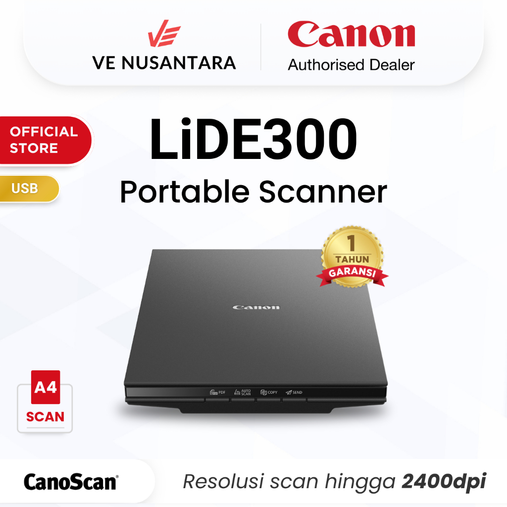 Scanner Canon LiDE 300 - Scanner A4 -  Flatbed Scanner