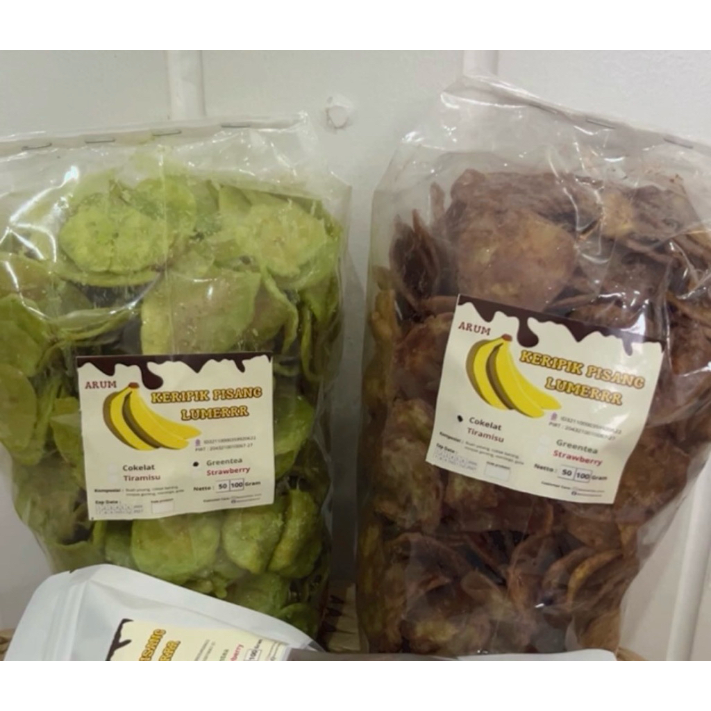 Keripik pisang coklat lumer 500gr