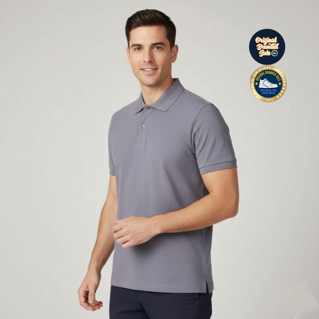 ORIGINAL GARANSI KAOS NAUTICA MEN POLO SIZE M