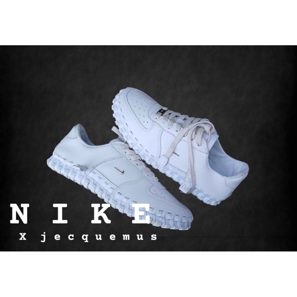 Nike X Jacquemus material leather keren lentur enak warna putih bersih second preloved