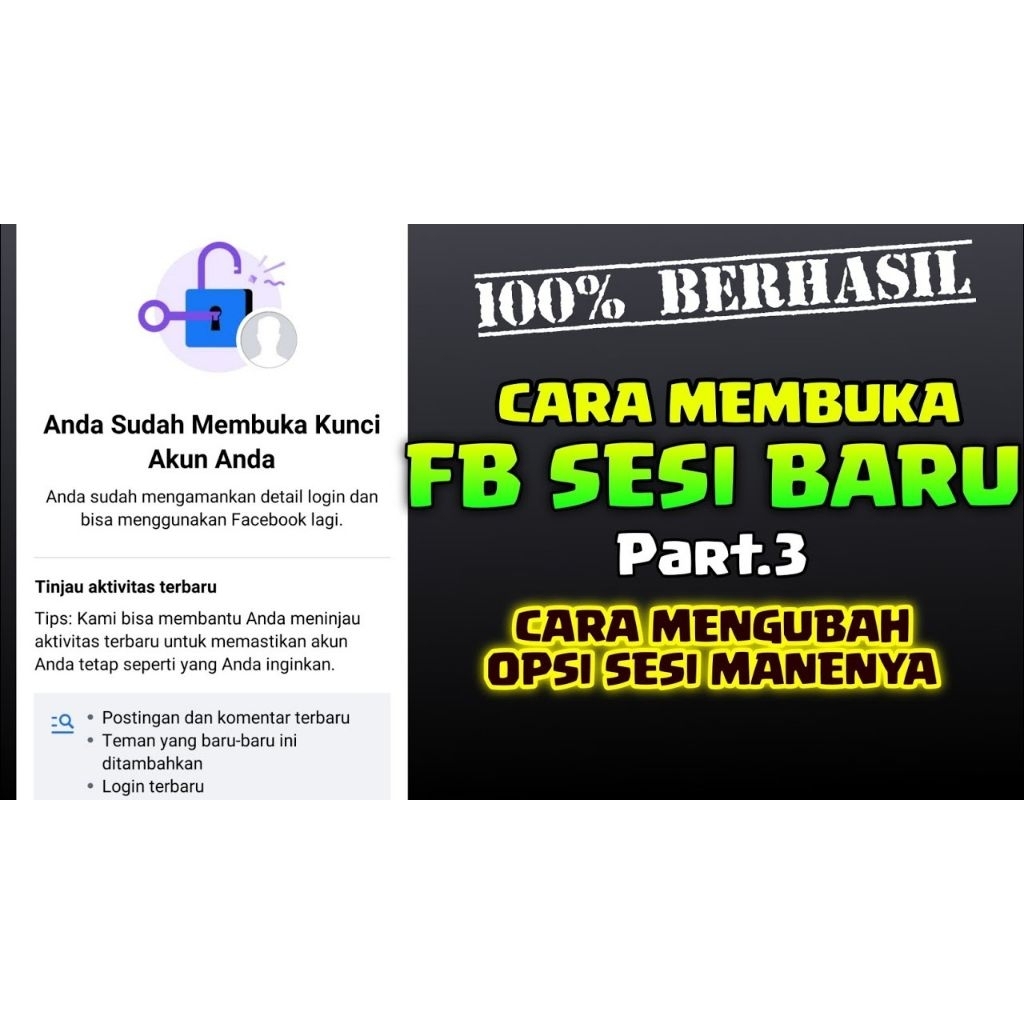 Jasa Perbaikan Akun Facebook Dinonaktifkan // Sesi biasa