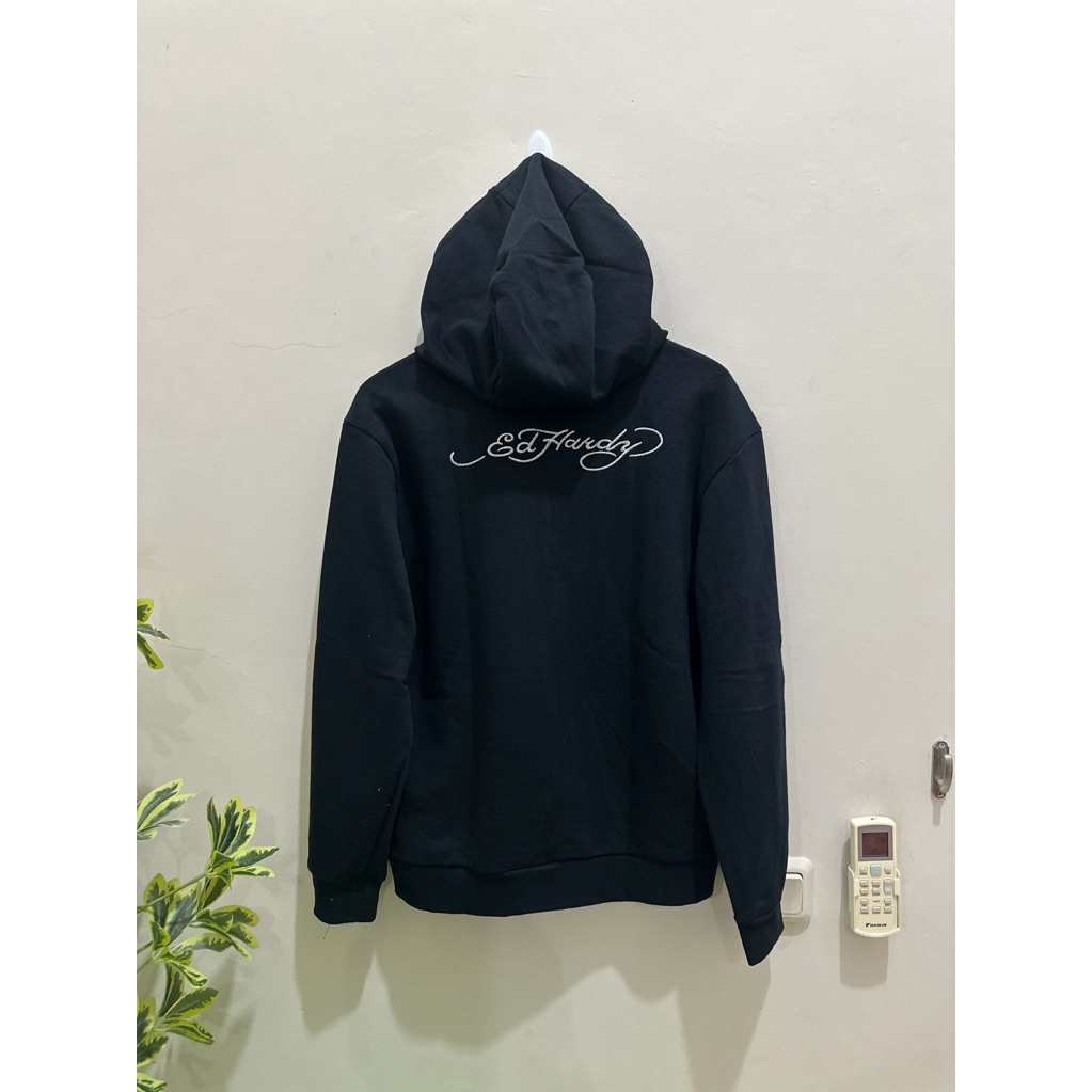 Hoodie Full Zipper Ed Hardy Original Preloved No Minus