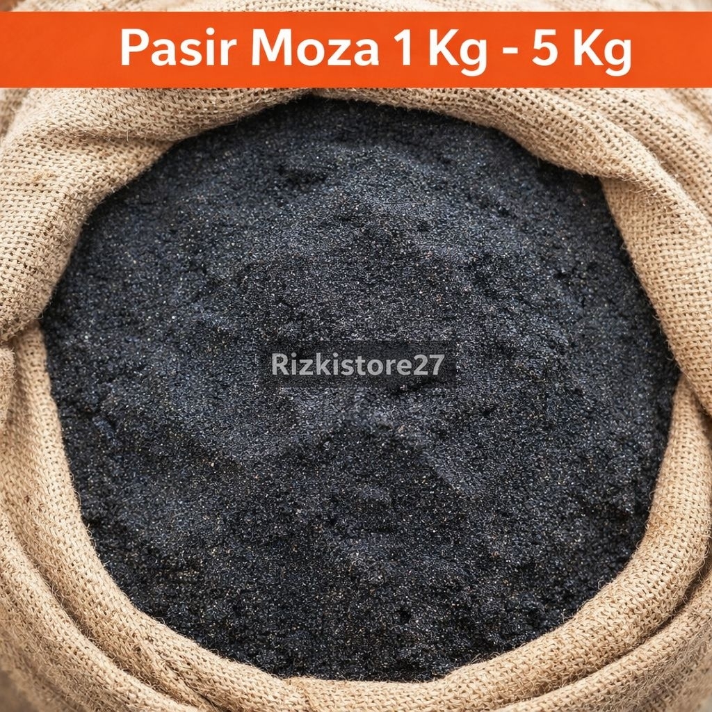 Pasir Moza Hitam 1Kg –5 Kg Pasir Hias Dekorasi Aquarium Aquascape