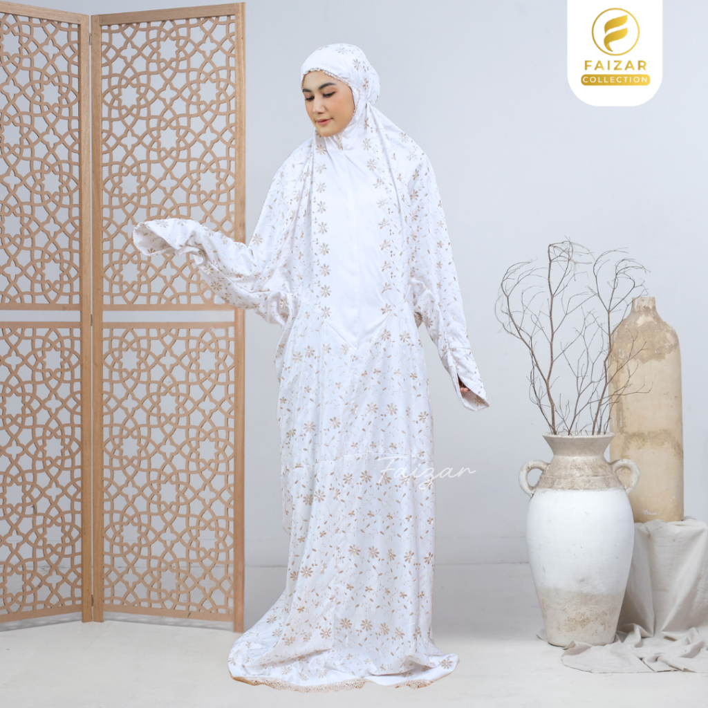 FAIZAR COLLECTION - Mukena Dewasa Terusan Sutra Paris Prada