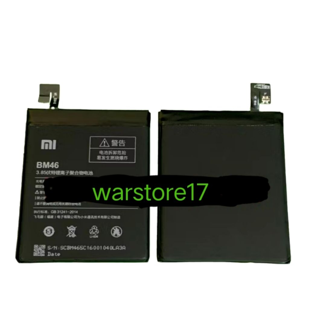 BATERAI BATRE XIAOMI REDMI NOTE 3 PRO ORI BM46