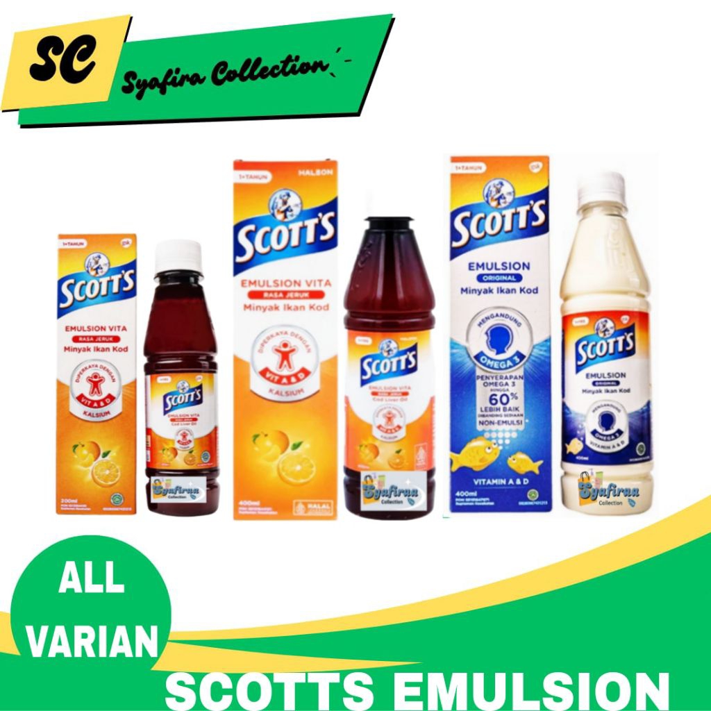Minyak Ikan Scotts Emulsion / Scott's Emulsion