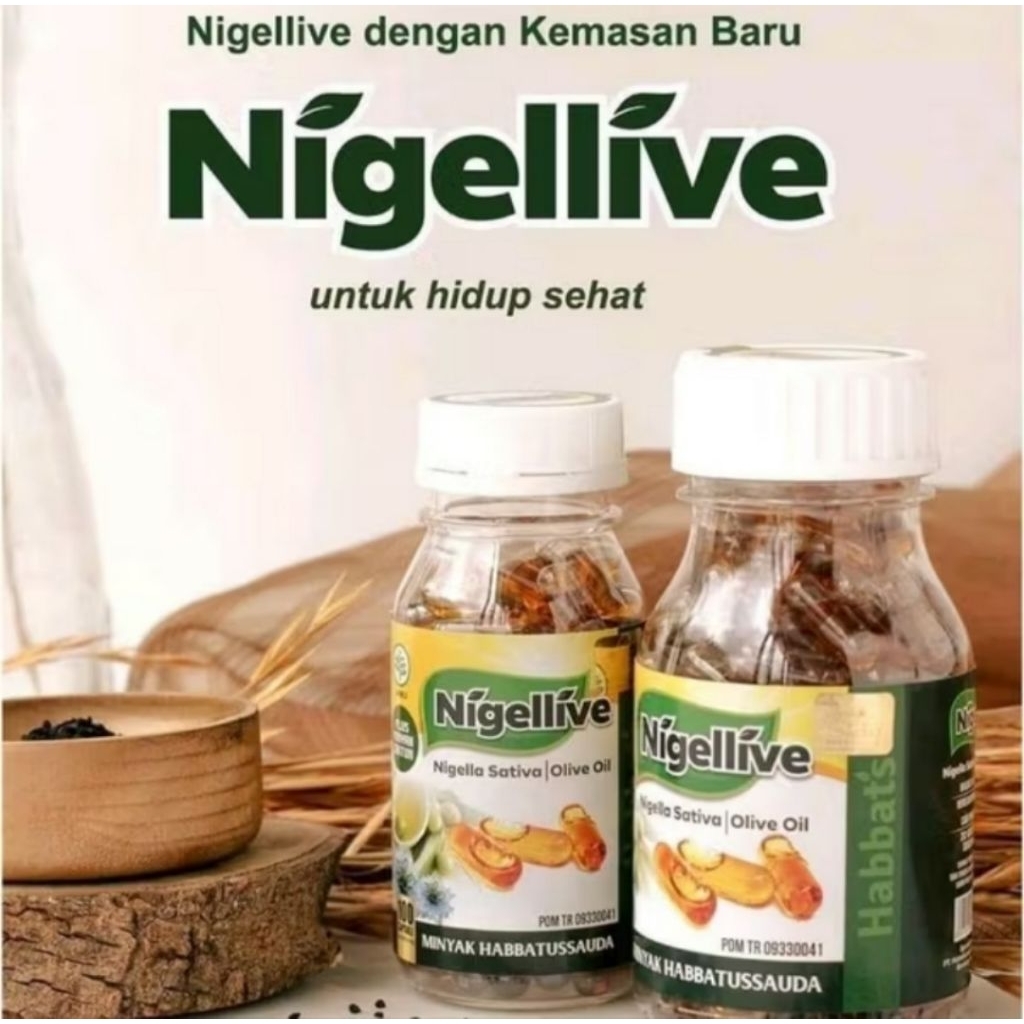 Minyak Habbatussauda Nigellive 200 Kapsul / Nigellive Habbatussauda